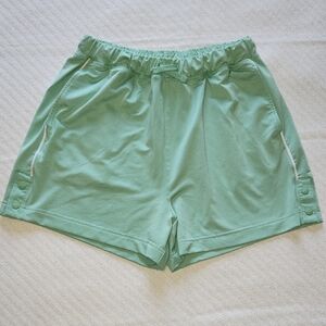 Gymshark Highwaisted Mint Athletic Shorts Lightweight Elastic Waist